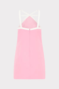 Milly Shane Cady Mini Dress in Baby Pink
