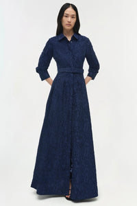Simkhai Courtney L/S Belted Gown