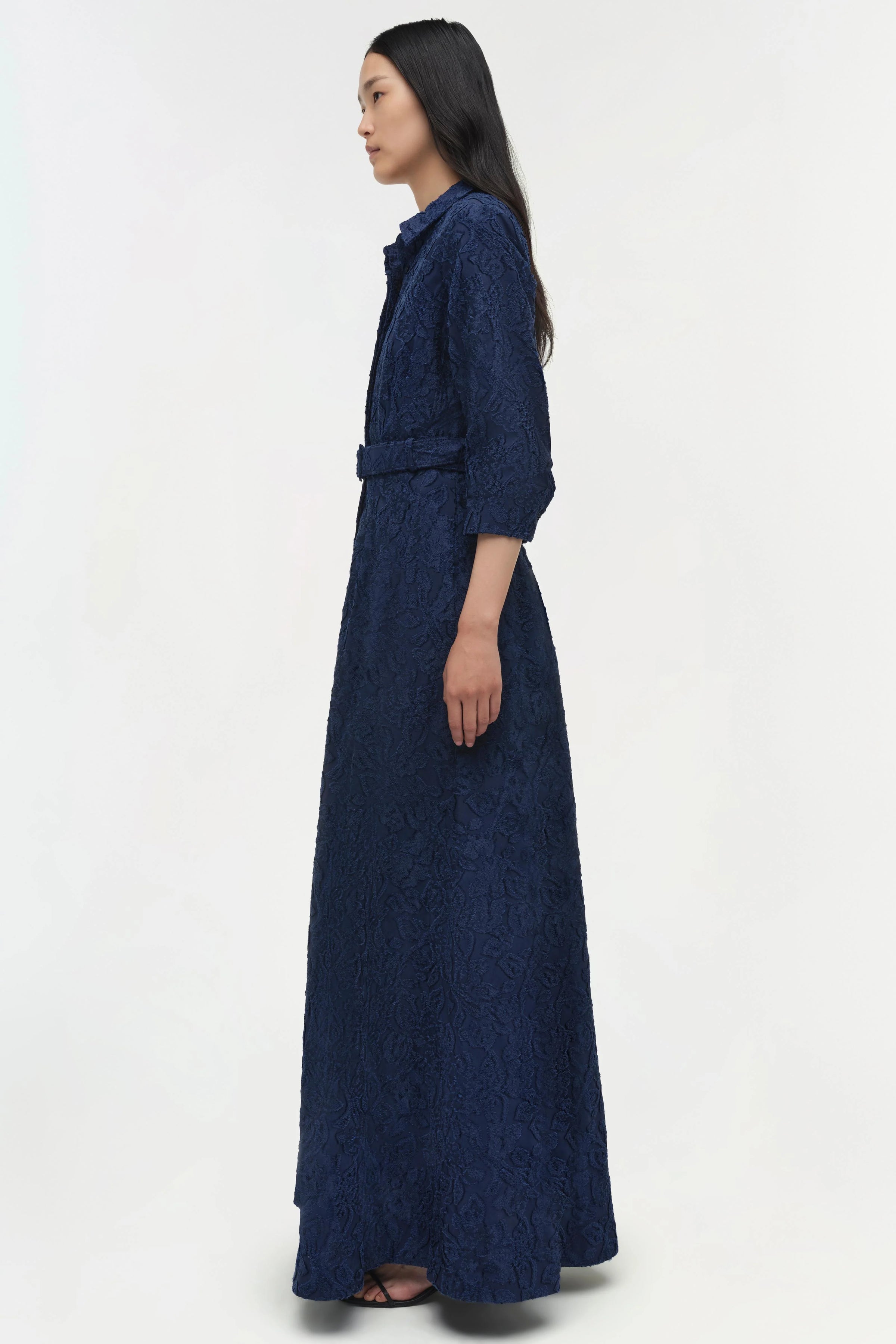Simkhai Courtney L/S Belted Gown
