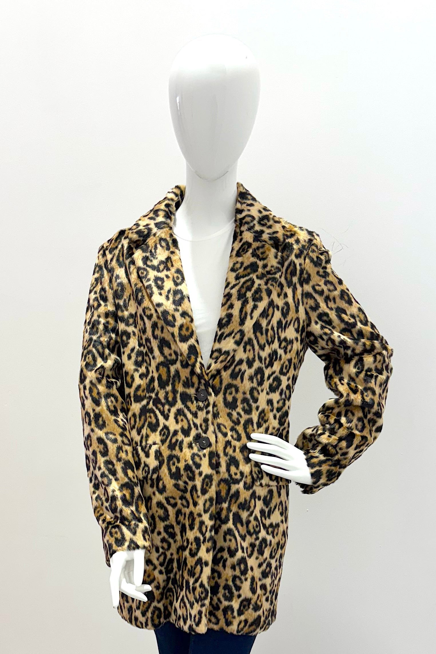 Marella Acacia Jersey Coat-Jacket Leopard