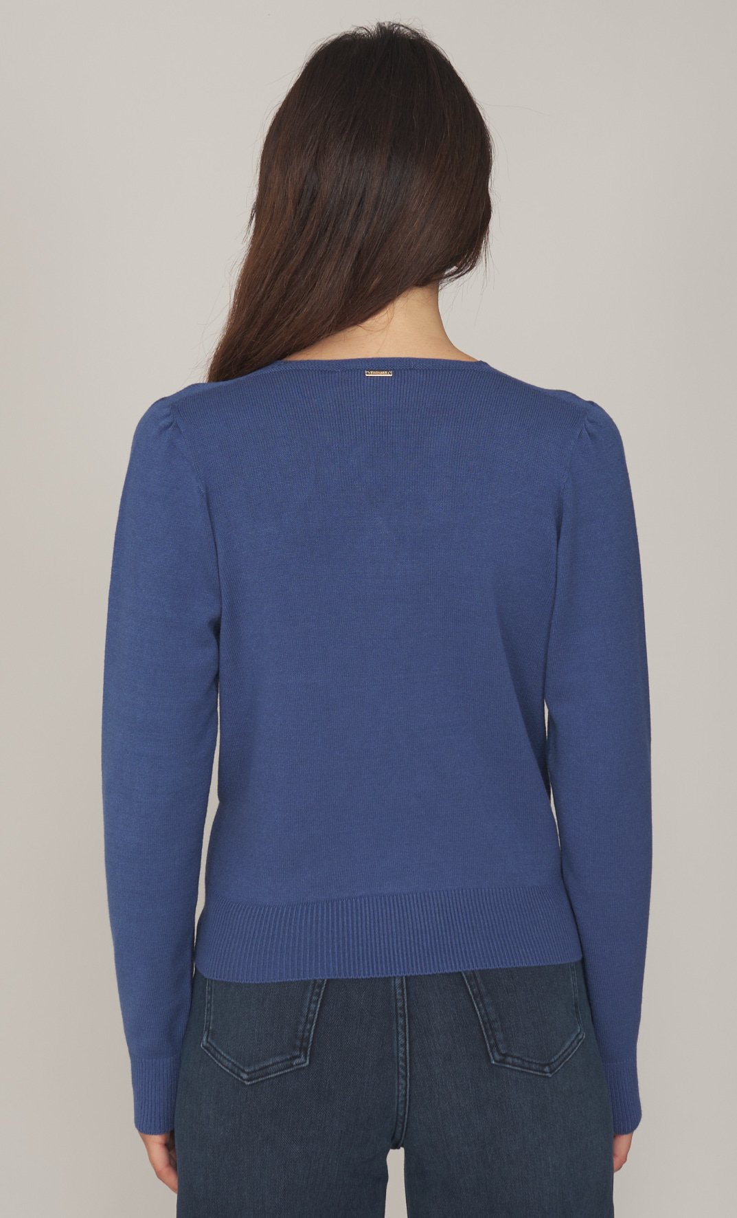 Twinset Long Sleeve Knit Blu Indigo