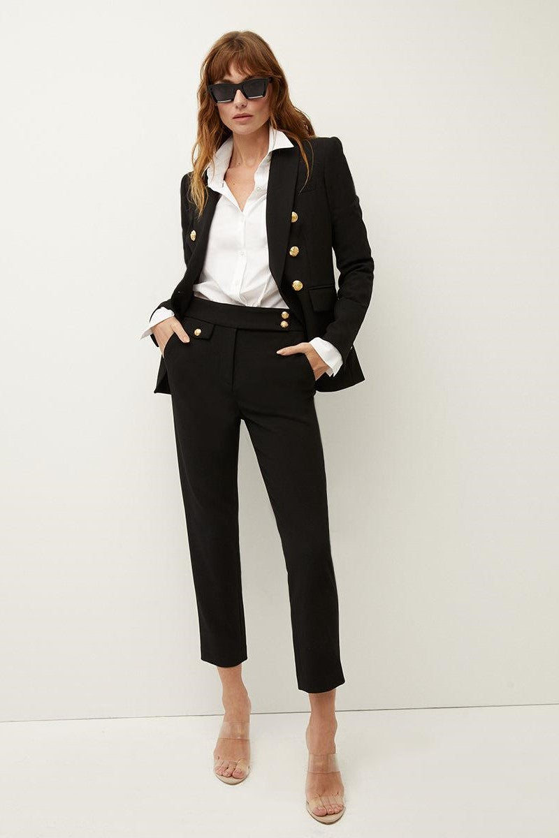 Veronica Beard Renzo Pant Black Gold