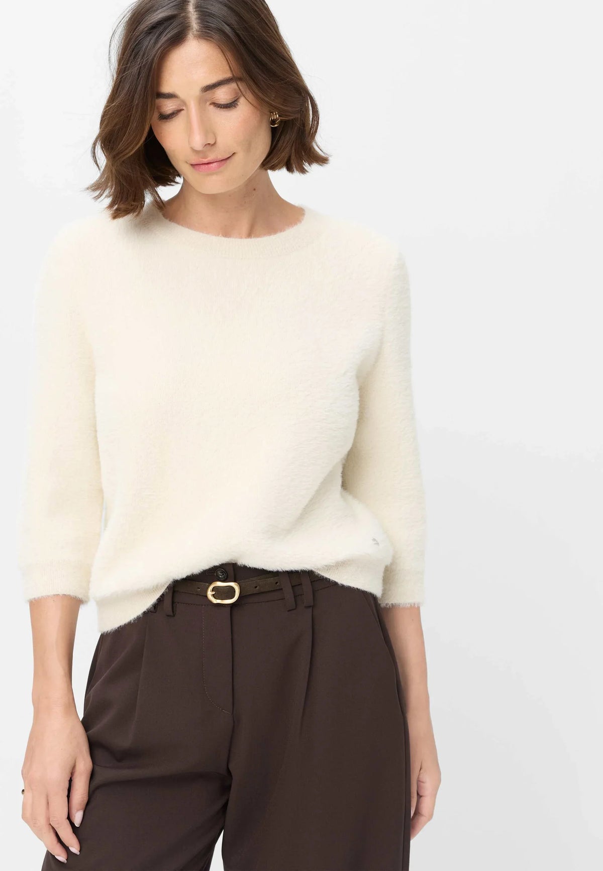 Brax Women's Pullover - Dark Ecru