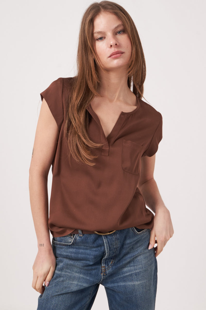 Repeat Woven Silk Blouse