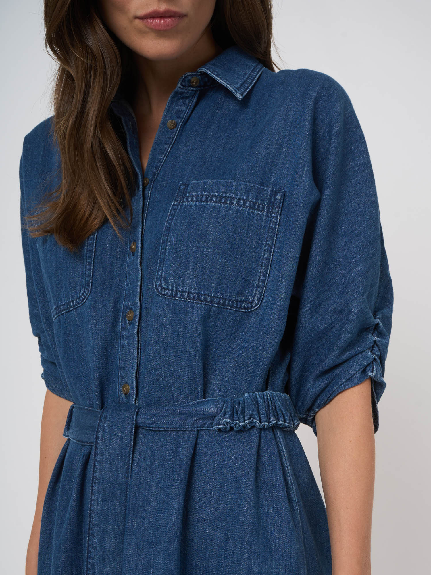 Repeat Knee-Length Denim Dress