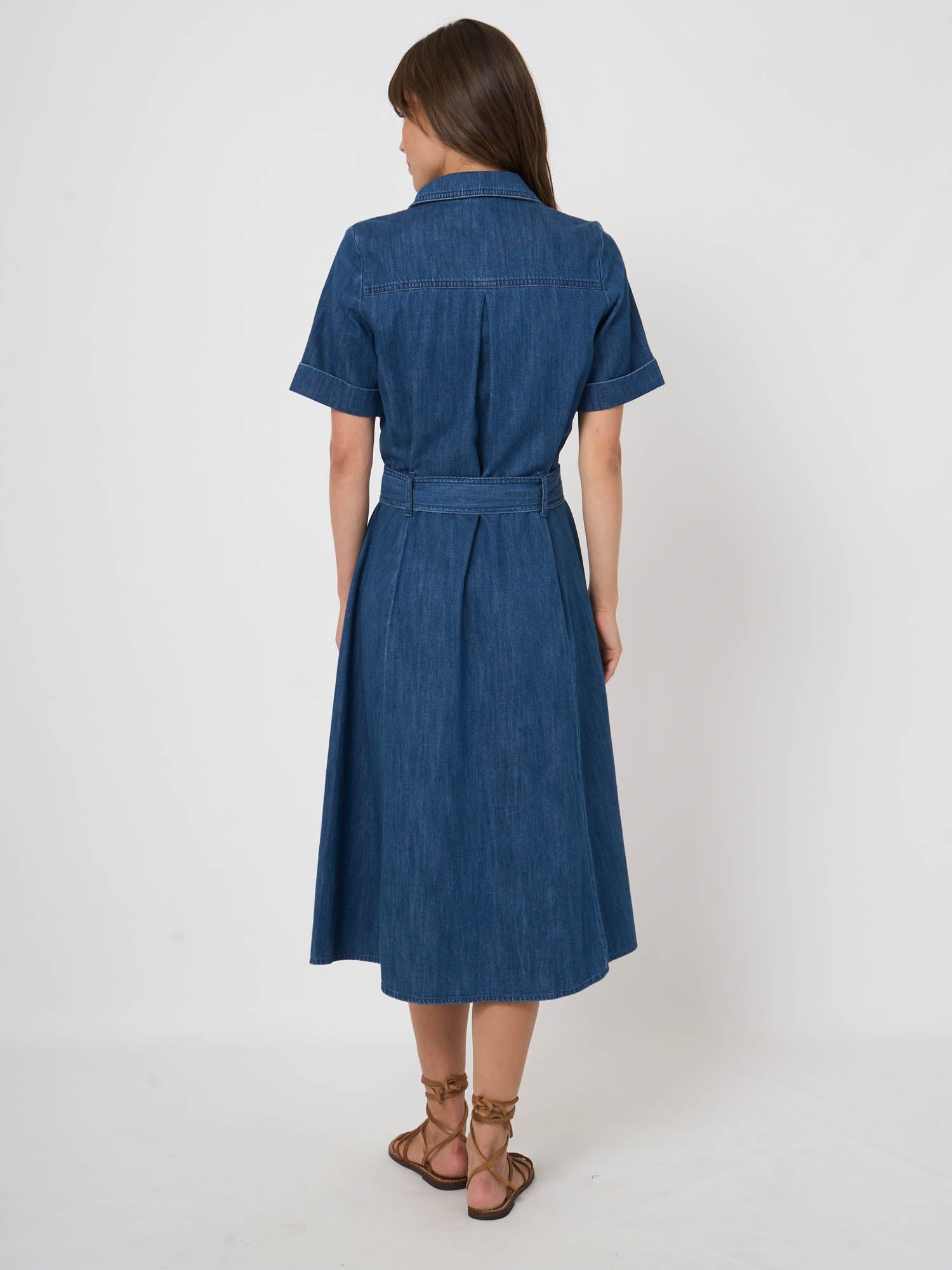 Repeat Midi Denim Dress
