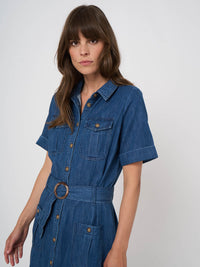 Repeat Midi Denim Dress