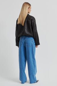 Second Female Vermont Leather Jacket - Chocolate-Torte