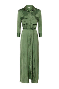 L'Agence Cameron Long Shirt Dress Gown