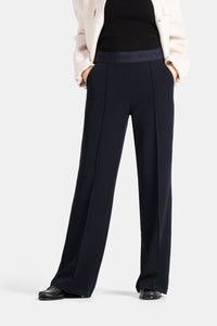 Cambio Ava Pant Straight Wide Pants Dark Navy