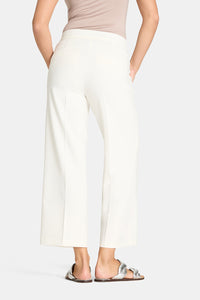 Cambio Cameron Wide-Fit Cropped Trousers Off white