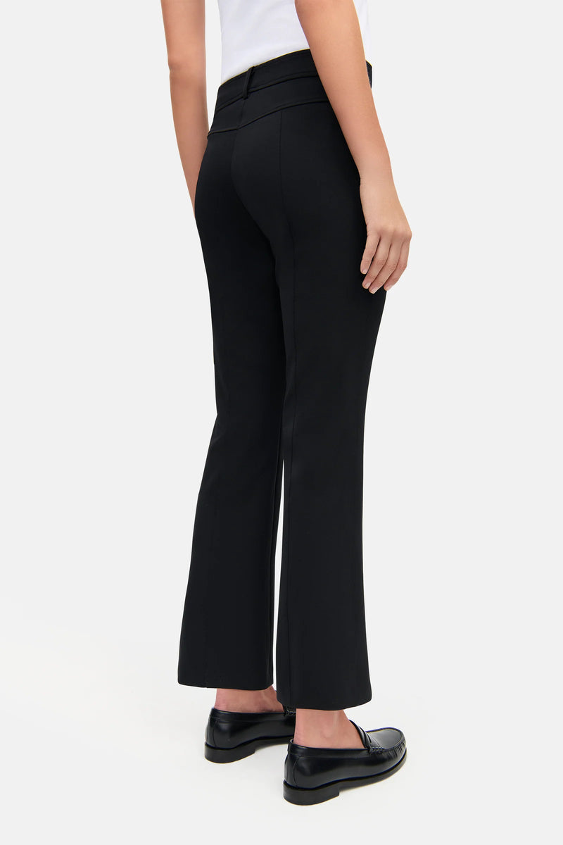 Cambio Farah Patched Pocket Mid-Rise Flare Pant