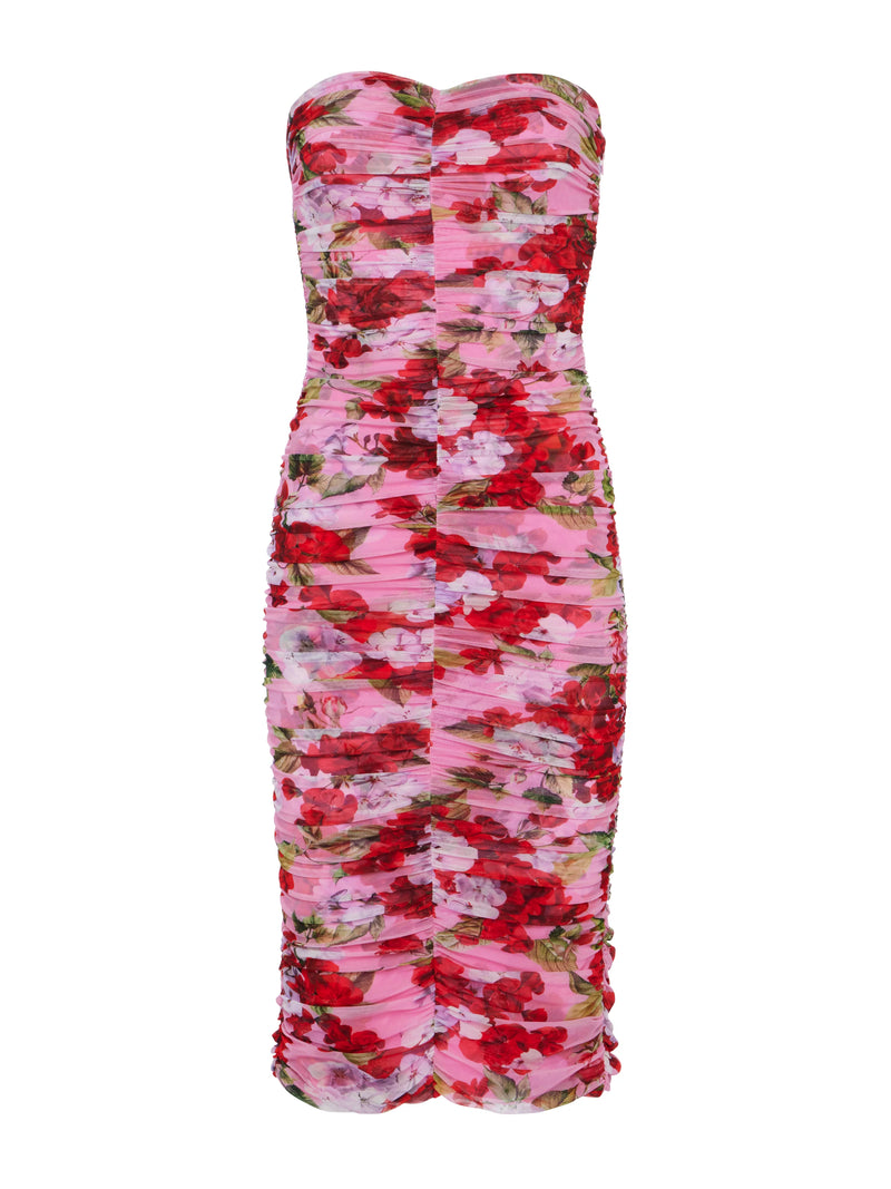 L'Agence Caprice Floral Midi Dress