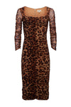 L'Agence Marise Sweetheart Leopard Dress