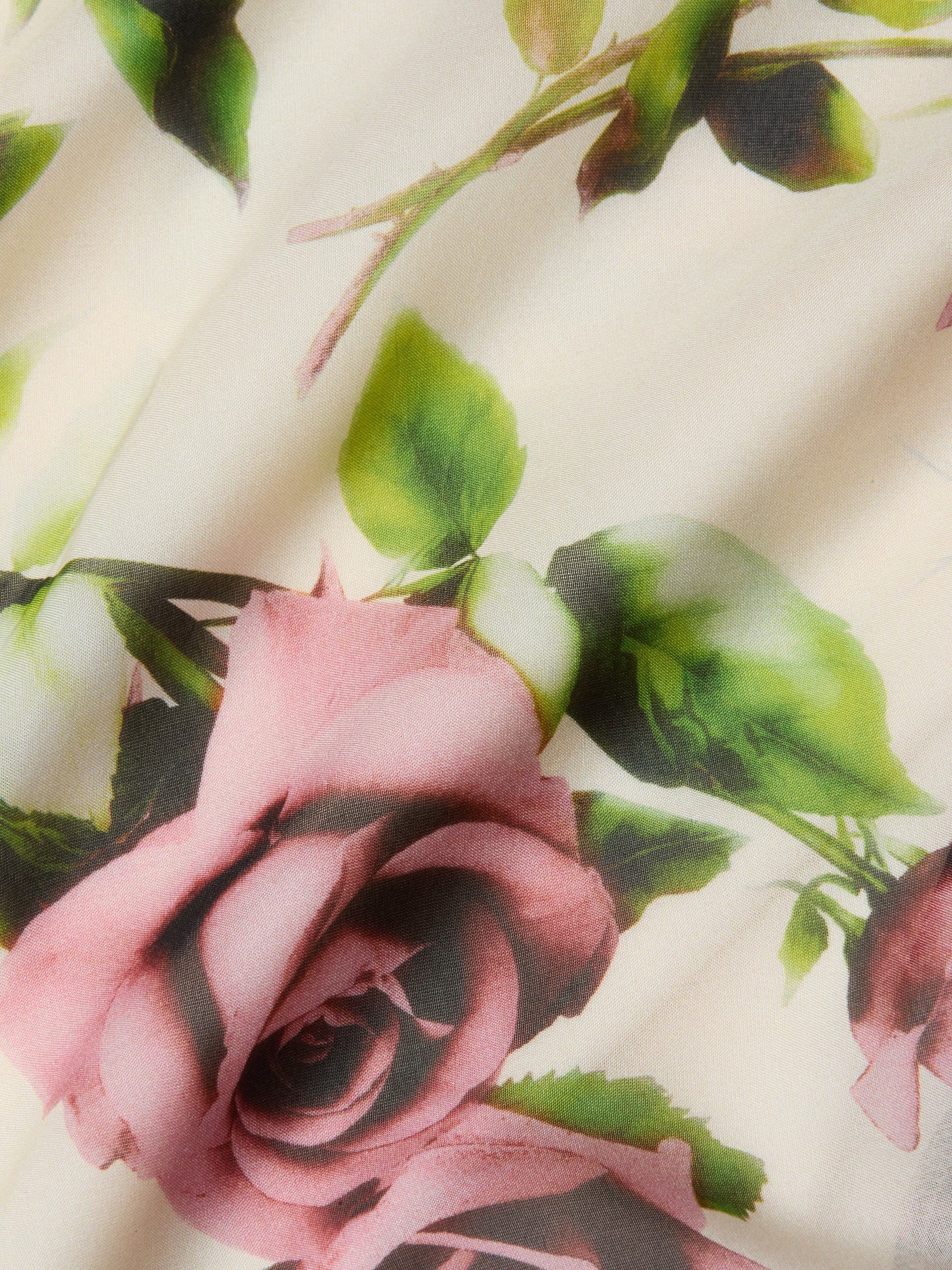 L'Agence Viola Assymetric Cowl Neck Gown Ecru Romantic Rose