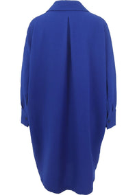 Essentiel Antwerp KAMELEON-II22 Robe polo oversize Kameleon bleu indigo Ink