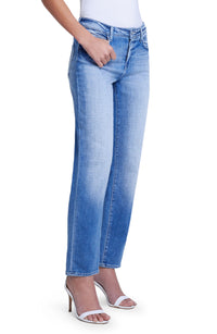 L'Agence Marjorie Mid-Rise Slim Coated Jeans