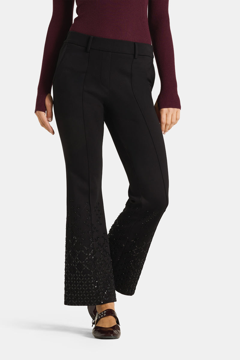 Cambio Francoise Cropped Black