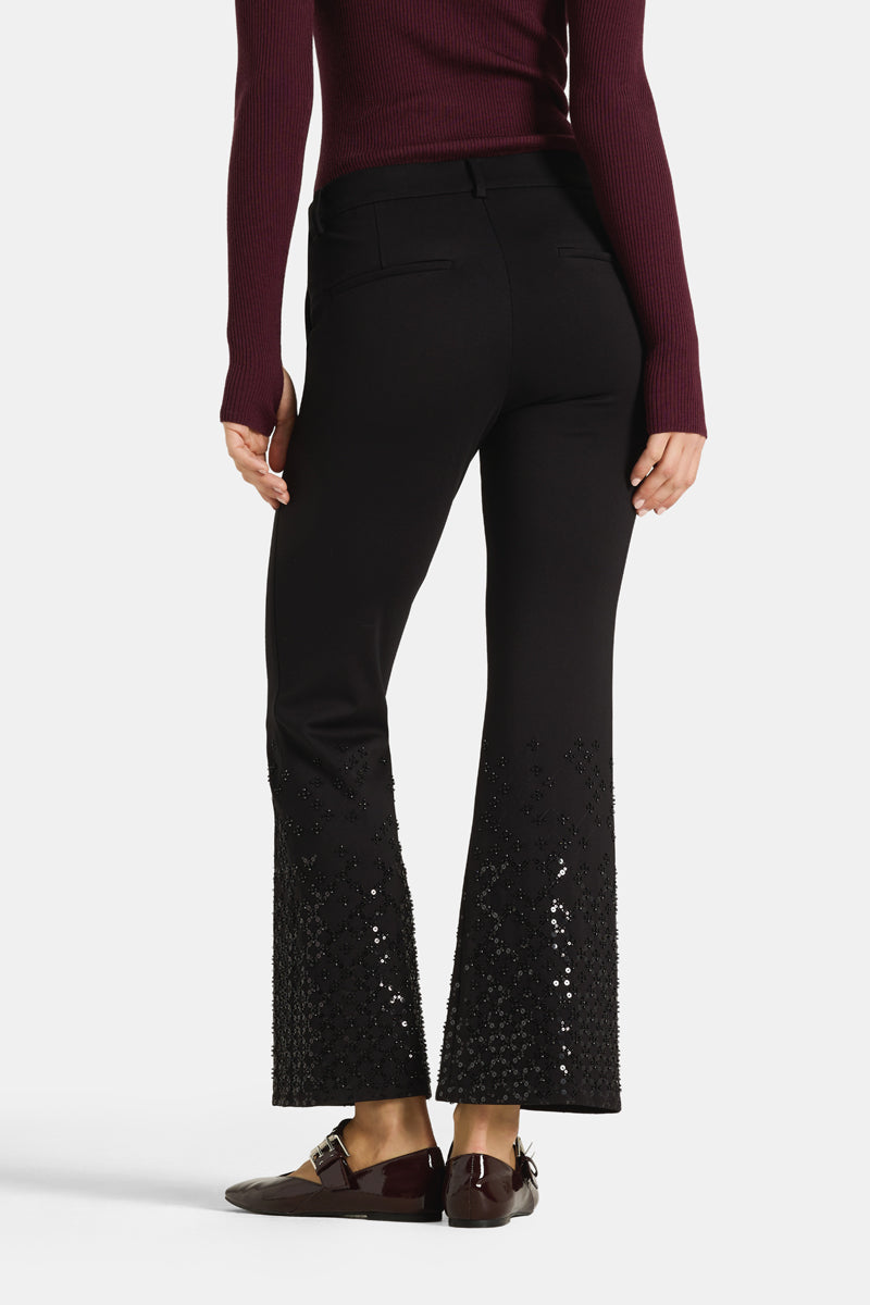 Cambio Francoise Cropped Black