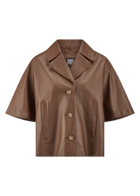 Riani Leather Jacket - Pecan