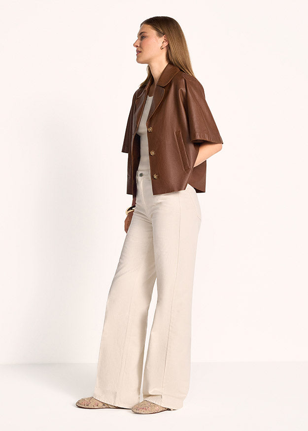 Riani Leather Jacket - Pecan