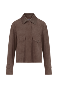 Riani Leather Shirt - Ash