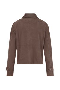 Riani Leather Shirt - Ash