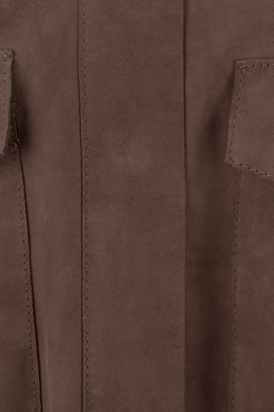 Riani Leather Shirt - Ash