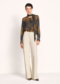 Riani Blouse - Pecan Patterned