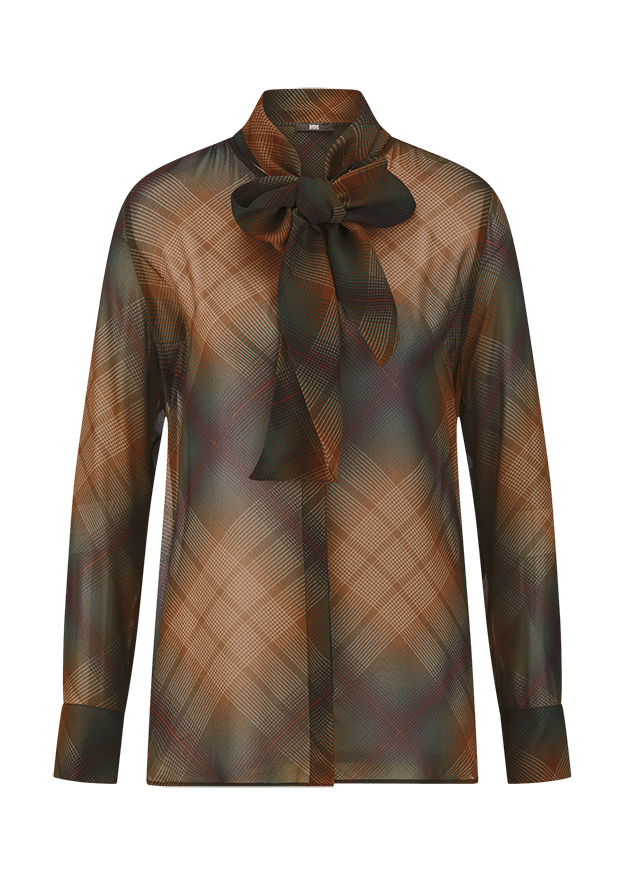 Riani Blouse - Pecan Patterned