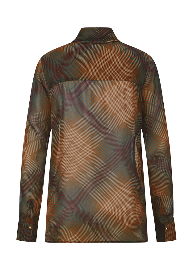 Riani Blouse - Pecan Patterned
