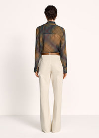 Riani Blouse - Pecan Patterned