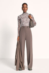 Riani Mesh Shirt Oat Patterned
