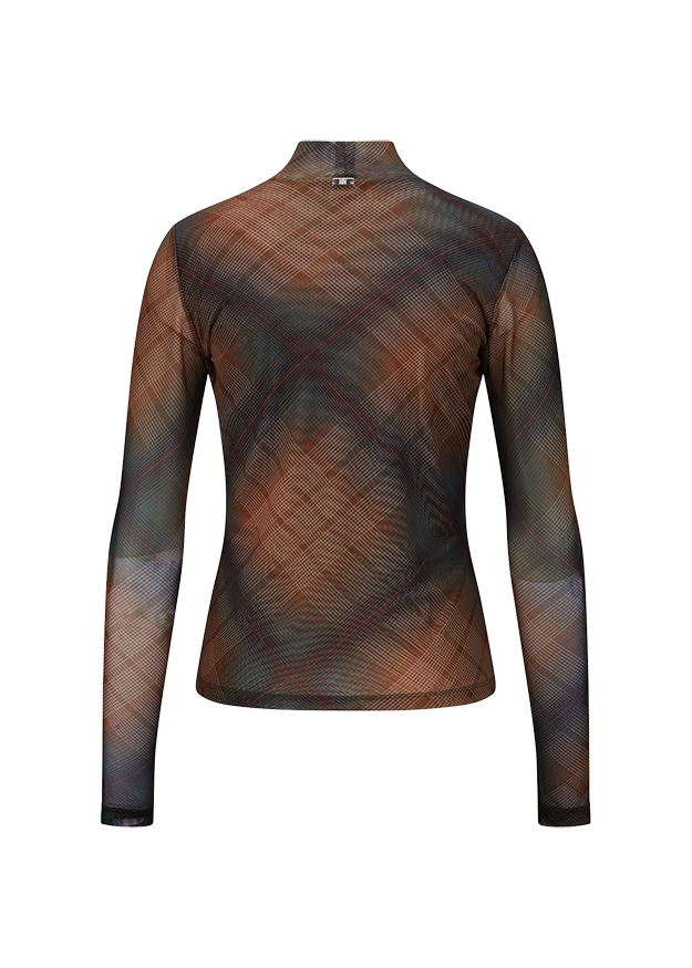 Riani Top - Pecan Patterned