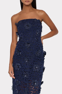 Milly Kait Floral Sequin Dress