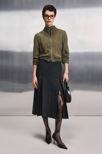 Riani Suede Blouson Jacket Olive