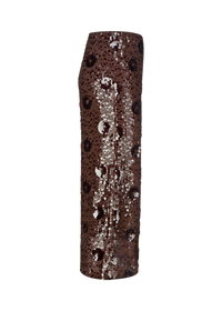Riani Maxi Skirt With Sequin Flowers Ebony