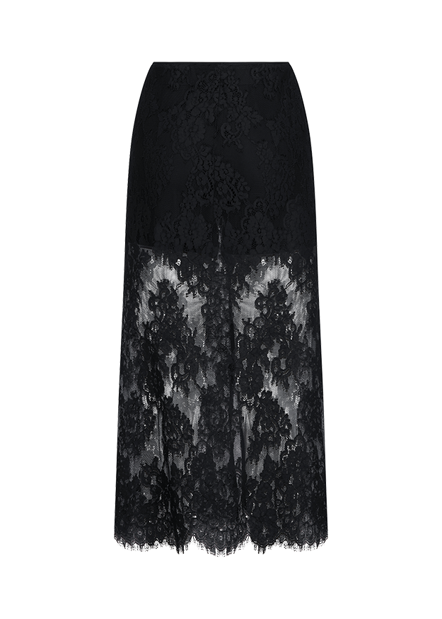 Riani Lace Skirt Black