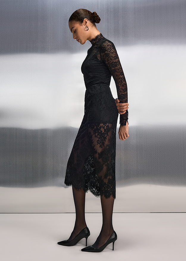 Riani Lace Skirt Black