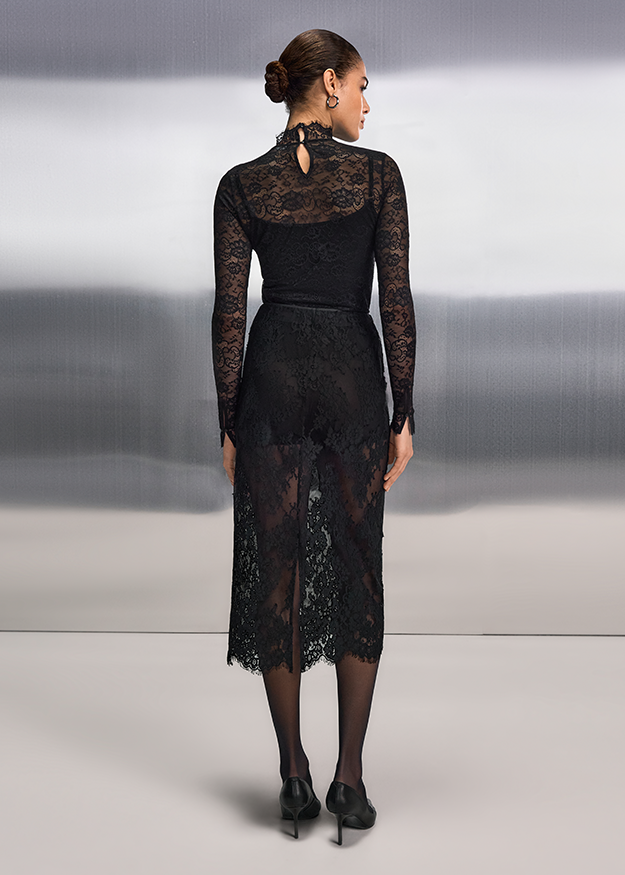 Riani Lace Skirt Black