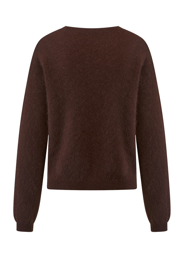 Riani Fluffy Buttoned Cardigan Ebony