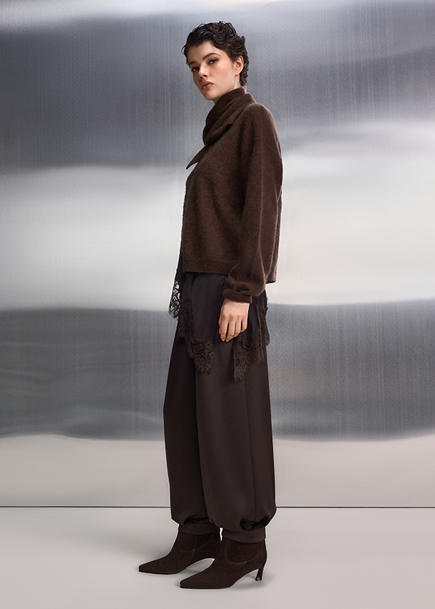 Riani Fluffy Buttoned Cardigan Ebony