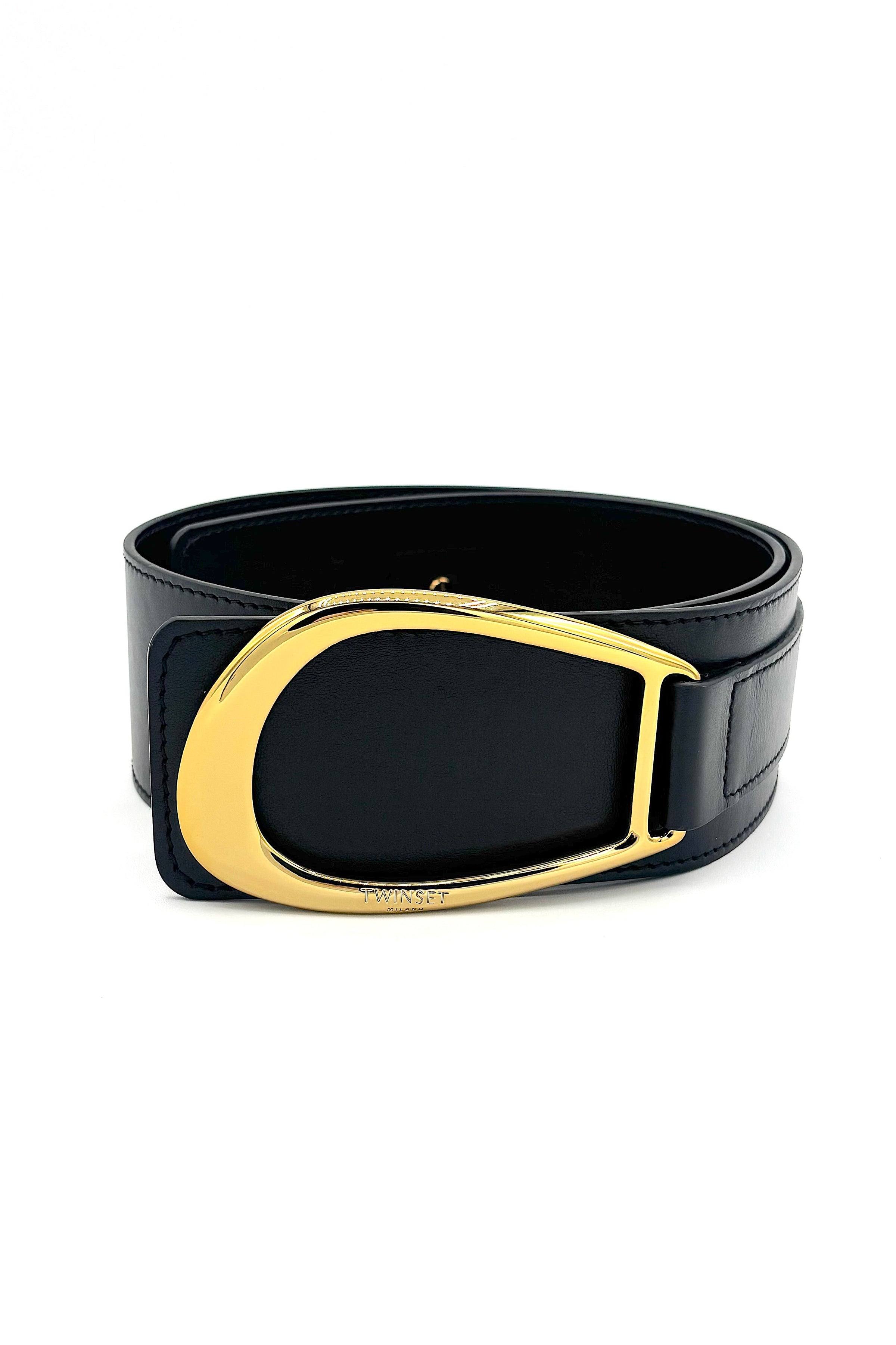Twinset 262TA4730-01K-00006 Ceinture en cuir Nero
