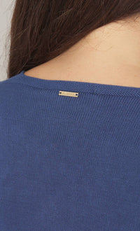 Twinset Long Sleeve Knit Blu Indigo