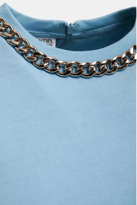 Essentiel AA19 Klaim T-shirt avec chaîne Azure Affair