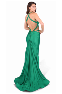 Criss-Cross Back Evening Gown