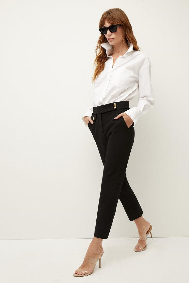 Veronica Beard Renzo Pant Black Gold