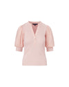 Veronica Beard Coralee Puff-Sleeve Top