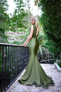 Jessica Angel Double V Gown w/ Rushed band