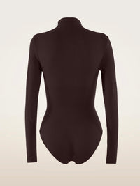 Wolford Skin Contour High Neck Body Darkwood